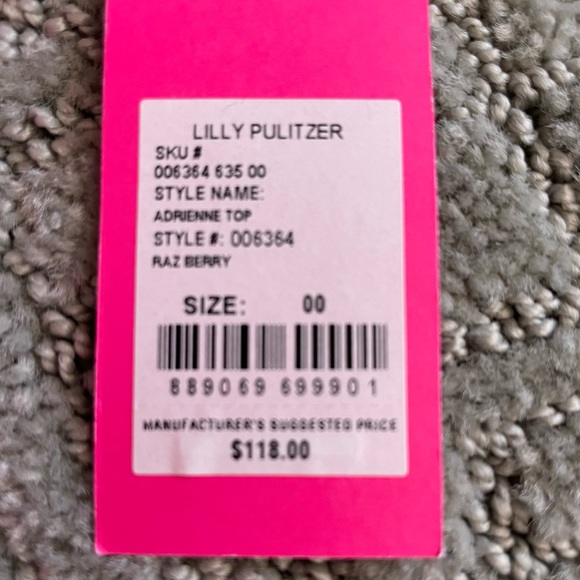 COPY - lilly pulitzer fuchsia blouse with gold chain detail - Picture 5 of 7